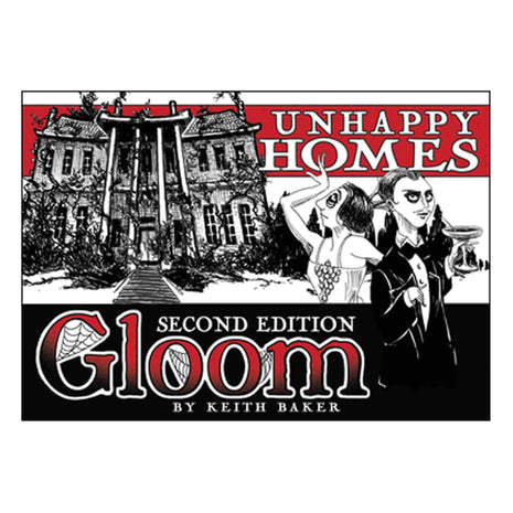 Dit is een foto van het spel Gloom Unhappy Homes 2nd Edition EN te koop bij Speldorado Spellenwinkel Delft