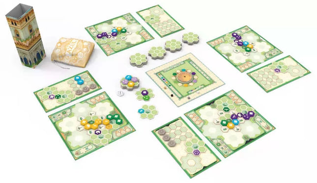 Dit is een foto van het spel Azul Tuin van de Koningin NL te koop bij Speldorado Spellenwinkel Delft