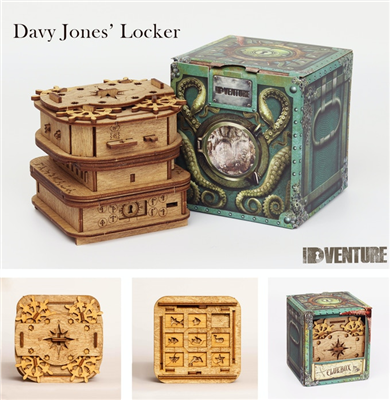 Dit is een foto van het spel Cluebox Escape Room In A Box Davy Jones Locker te koop bij Speldorado Spellenwinkel Delft