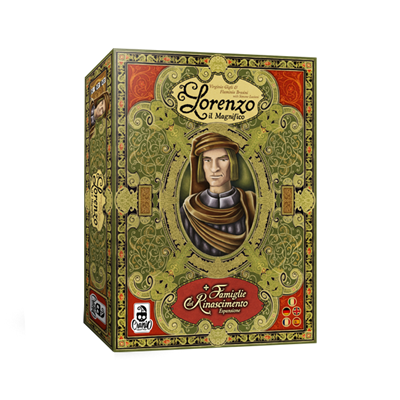 Dit is een foto van het spel Lorenzo Il Magnifico + Houses Of Renaissance Expansion te koop bij Speldorado Spellenwinkel Delft