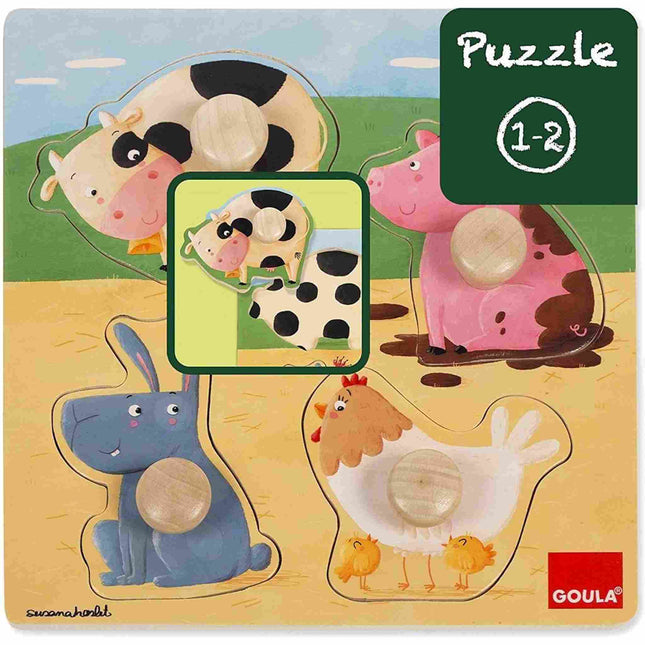 Noppenpuzzel Boerderijdieren, D53069 van Jumbo te koop bij Speldorado !