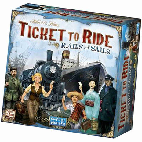 Ticket to Ride - Rails & Sails EN – gezellig bordspel – 2 tot 5 spelers