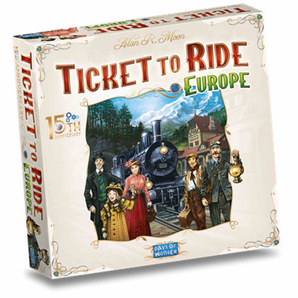 Dit is een foto van het spel Ticket to Ride Europe 15th Anniversary - EN - EN te koop bij Speldorado Spellenwinkel Delft