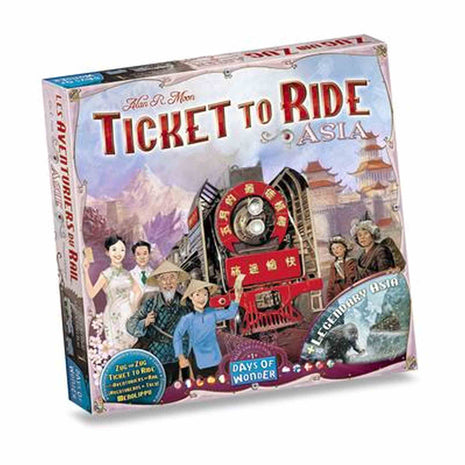 Ticket to Ride - Asia EN-NL – gezellig bordspel – 2 tot 5 spelers