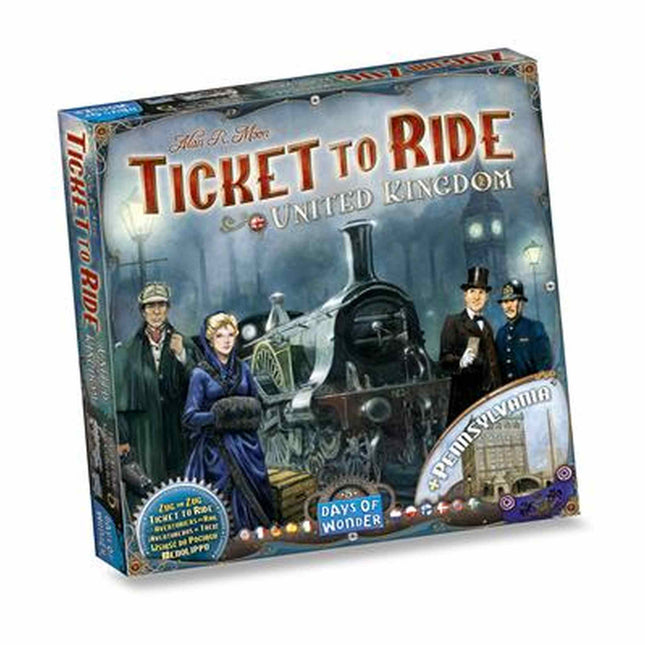 Dit is een foto van het spel Ticket to Ride - UK/Pennsylvania EN-NL te koop bij Speldorado Spellenwinkel Delft