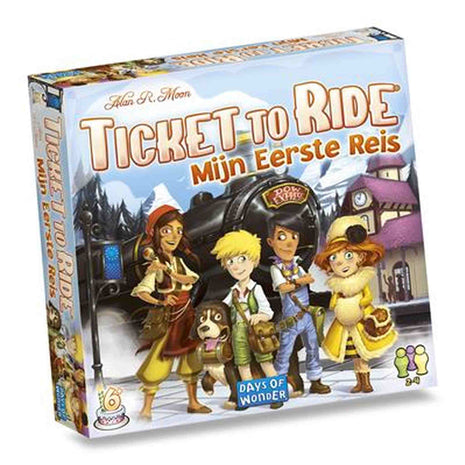 Ticket to Ride Mijn Eerste Reis - NL – gezellig bordspel – 2 tot 4 spelers