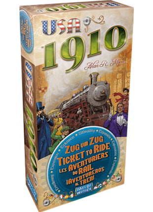 Ticket to Ride - USA 1910 Expansion - Multilingual EN-NL – gezellig bordspel – 2 tot 5 Spelers