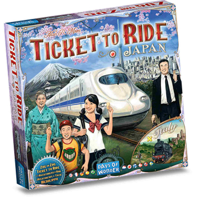 Dit is een foto van het spel Ticket to Ride - Japan/Italy EN-NL te koop bij Speldorado Spellenwinkel Delft