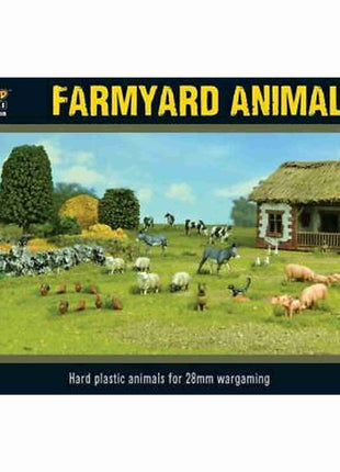 Scenery  - Farmyard Animals voor Bolt Action - terrein scenery schaal 1:58 miniatuur
