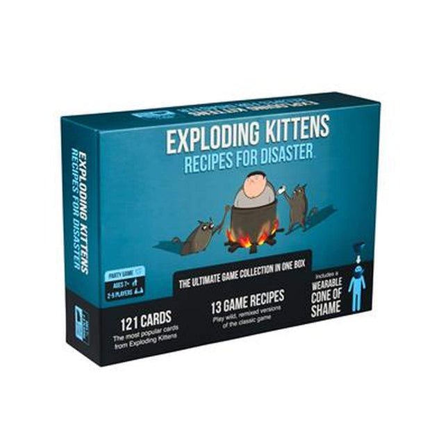 Dit is een foto van het spel Exploding Kittens Recipes for Disaster EN te koop bij Speldorado Spellenwinkel Delft