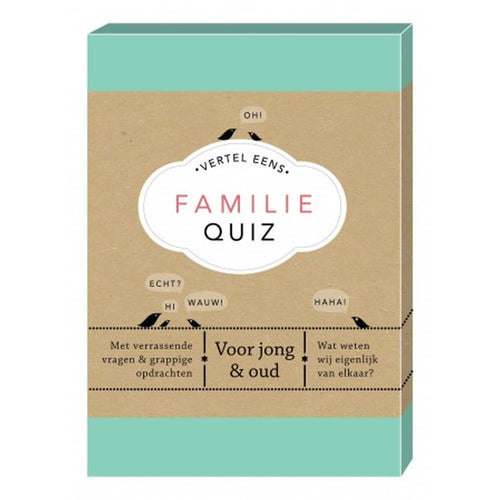 Elma Van Vliet - Familie Quiz, ELM-9813 van Boosterbox te koop bij Speldorado !