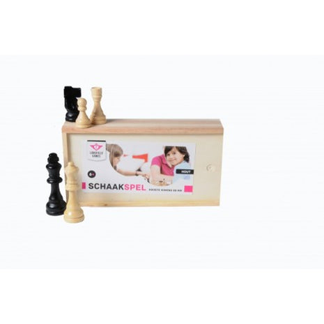 Schaak  Schaakstukken Koningshoogte 88 Mm - Hout - uitvoering