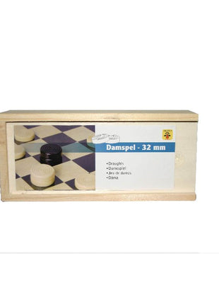 Dammen  Damstenen in kistje 30mm - Kunststof - uitvoering