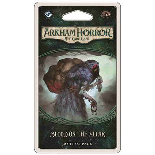 Dit is een foto van het spel Blood On The Altar - Mythos Pack - Arkham Horror - LCG te koop bij Speldorado Spellenwinkel Delft