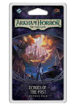 Dit is een foto van het spel Echoes Of The Past - Mythos Pack - Arkham Horror - LCG te koop bij Speldorado Spellenwinkel Delft