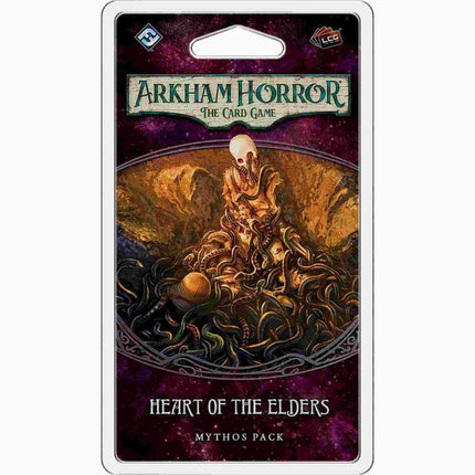 Dit is een foto van het spel Heart Of The Elders - Mythos Pack - Arkham Horror - LCG te koop bij Speldorado Spellenwinkel Delft