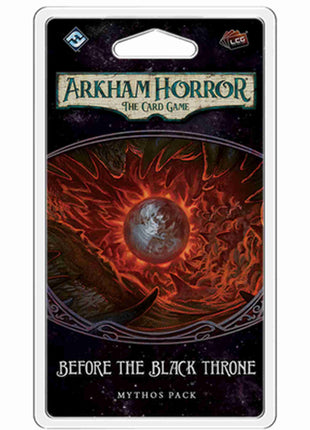 Dit is een foto van het spel Before the Black Throne - Arkham Horror - LCG te koop bij Speldorado Spellenwinkel Delft