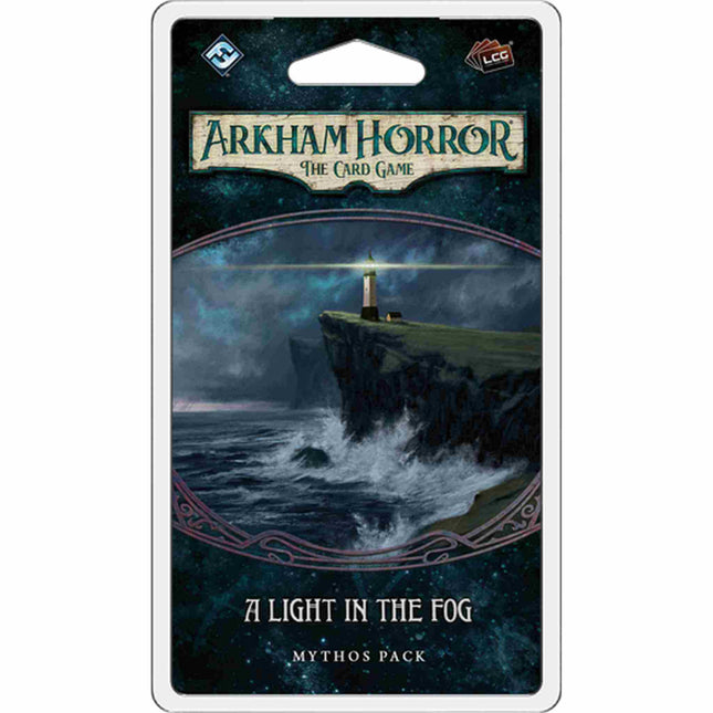 Dit is een foto van het spel A Light in the Fog - Arkham Horror - LCG te koop bij Speldorado Spellenwinkel Delft