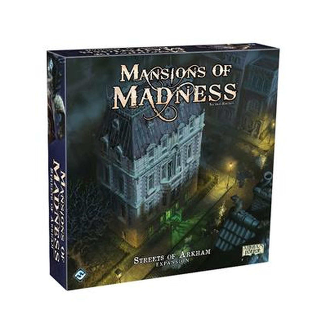 Dit is een foto van het spel Mansions of Madness 2nd Streets of Arkham Exp EN te koop bij Speldorado Spellenwinkel Delft