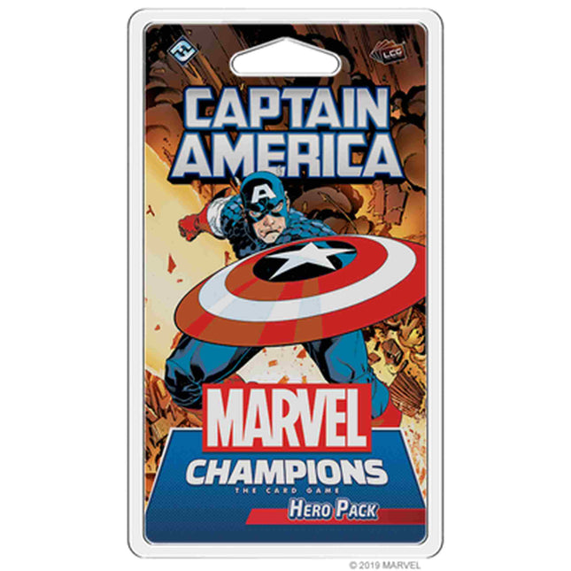 Dit is een foto van het spel Captain America - Hero Pack - Marvel Champions - LCG te koop bij Speldorado Spellenwinkel Delft