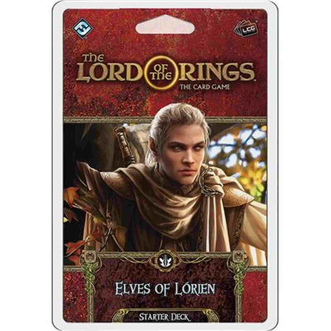 Dit is een foto van het spel Elves of Lorien Starter Deck- Lord of the Rings - LCG te koop bij Speldorado Spellenwinkel Delft