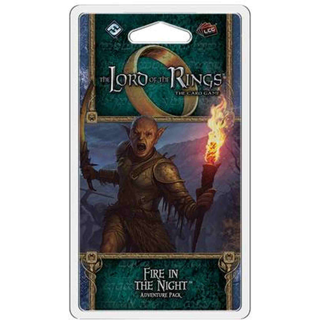 Dit is een foto van het spel Fire in the Night - Lord of the Rings  LCG te koop bij Speldorado Spellenwinkel Delft