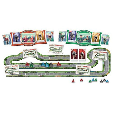 Dit is een foto van het spel Flamme Rouge NL, Wielrenspel HOT Games te koop bij Speldorado Spellenwinkel Delft