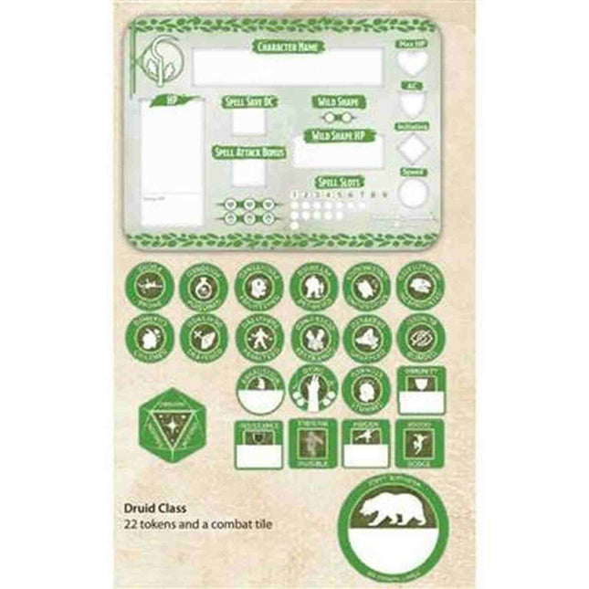 D&D 5Th Druid Token Set (23 & Combat Tile), GF072506 van Asmodee te koop bij Speldorado !