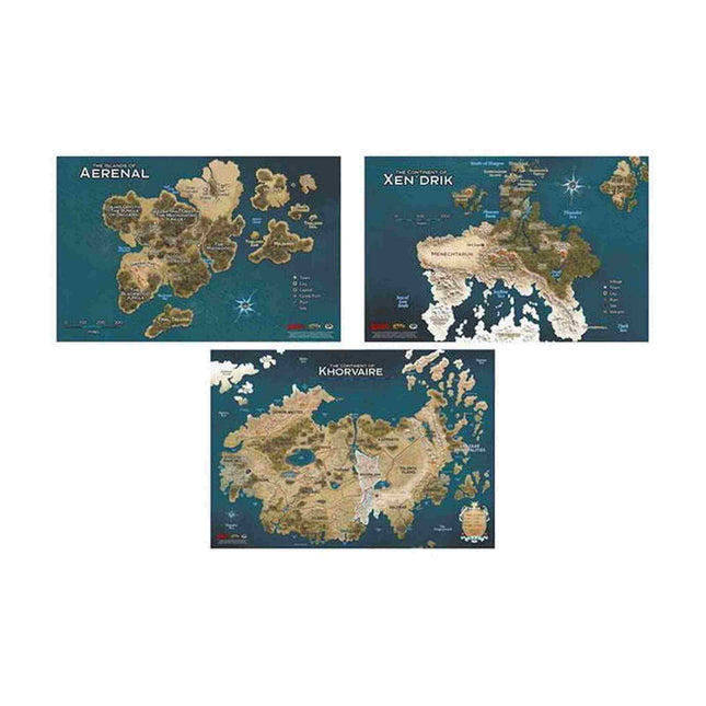 Dit is een foto van het spel Eberron Map Set - Dungeons and Dragons te koop bij Speldorado Spellenwinkel Delft