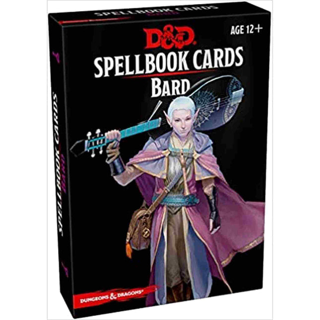 Dit is een foto van het spel Spellbook Cards - Bard (128 Cards) - Dungeons and Dragons te koop bij Speldorado Spellenwinkel Delft