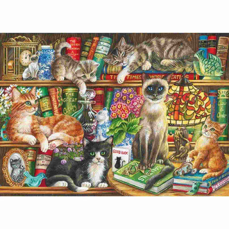 Dit is een foto van het spel Puss In Books te koop bij Speldorado Spellenwinkel Delft