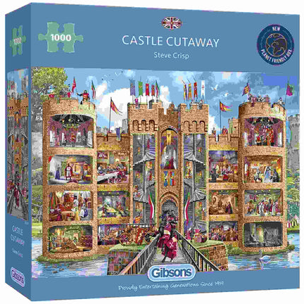 Dit is een foto van het spel Castle Cutaway te koop bij Speldorado Spellenwinkel Delft