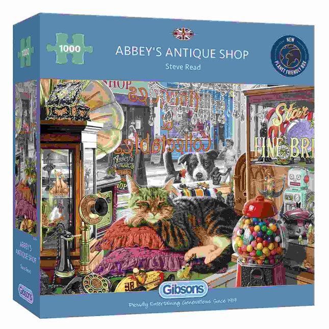 Dit is een foto van het spel Abbey'S Antique Shop te koop bij Speldorado Spellenwinkel Delft