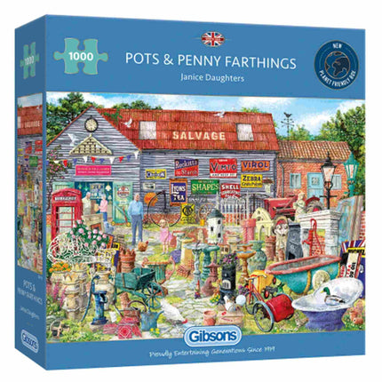 Dit is een foto van het spel Pots & Penny Farthings te koop bij Speldorado Spellenwinkel Delft