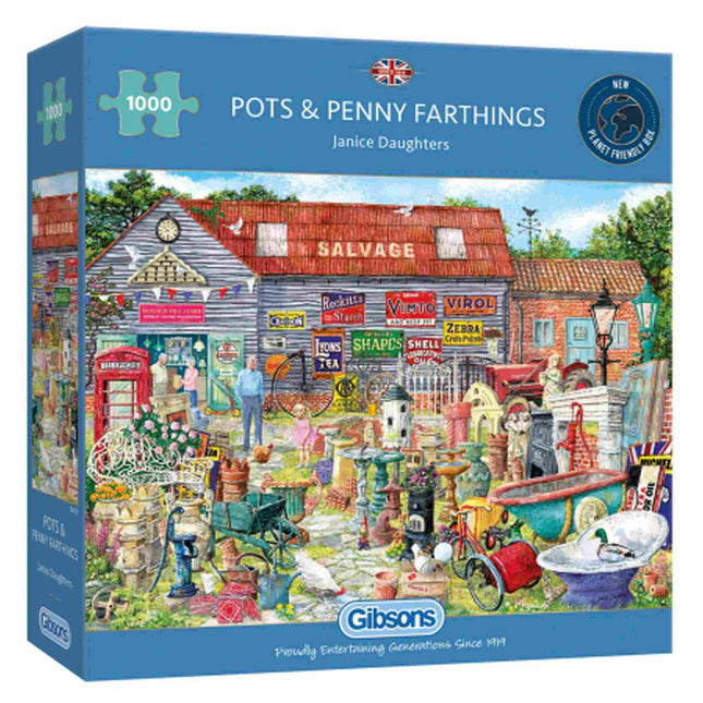 Dit is een foto van het spel Pots & Penny Farthings te koop bij Speldorado Spellenwinkel Delft