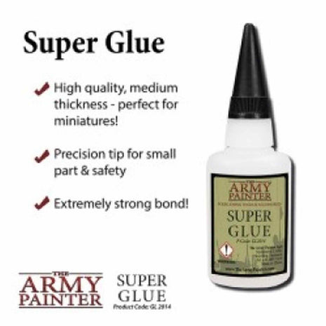 Super Glue - lijm – verf en gereedschap voor miniaturen