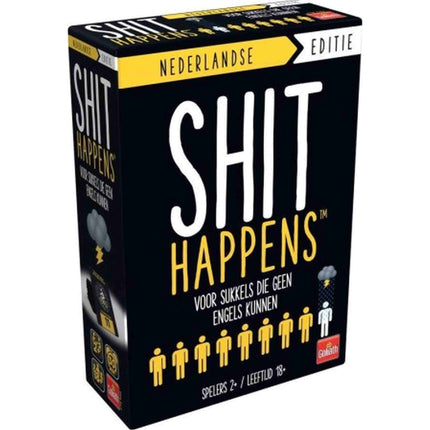 Dit is een foto van het spel Shit Happens - Voor Sukkels Die Geen Engels Kunnen te koop bij Speldorado Spellenwinkel Delft