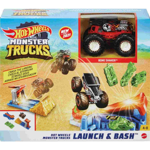 Hotwheels Monster Trucks Start Ramp Crash, GVK08 van Mattel te koop bij Speldorado !