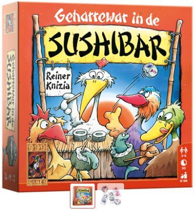Geharrewar In De Sushibar, 999-SUS01 van 999 Games te koop bij Speldorado !