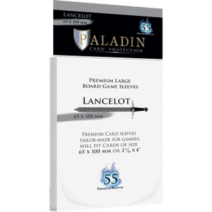 Lancelot Premium Large 65X100 (55 Sleeves) - Lan-Clr- Paladin - Sleeves - Kaartspel accessoires,bordspel accessoires