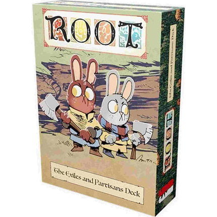 Dit is een foto van het spel Root The Exiles and Partisans Deck EN te koop bij Speldorado Spellenwinkel Delft