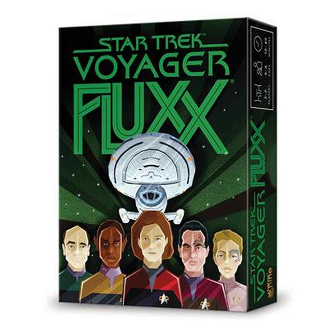 Dit is een foto van het spel Star Trek Voyager Fluxx EN te koop bij Speldorado Spellenwinkel Delft