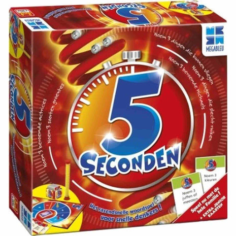 5 Seconden – party bordspel – 3 tot 5 spelers