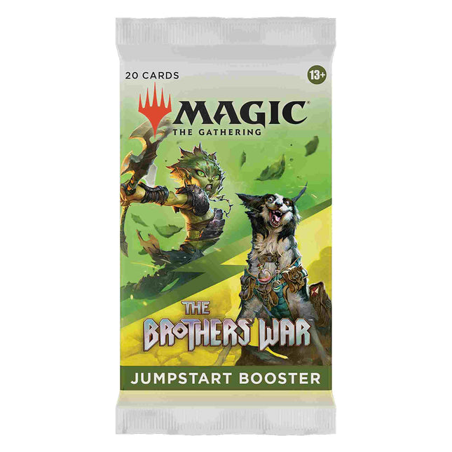 Dit is een foto van het spel The Brothers War Jumpstart booster- Magic the Gathering te koop bij Speldorado Spellenwinkel Delft