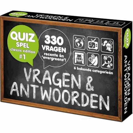 Vragen & Antwoorden - Classic Edition 1 – party kaartspel – 2 tot 4 spelers