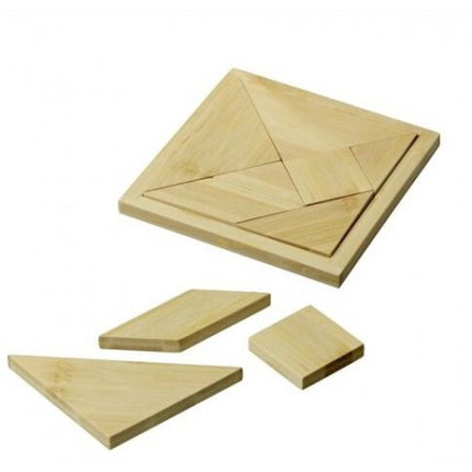 Dit is een foto van het spel Tangram, Bamboe te koop bij Speldorado Spellenwinkel Delft