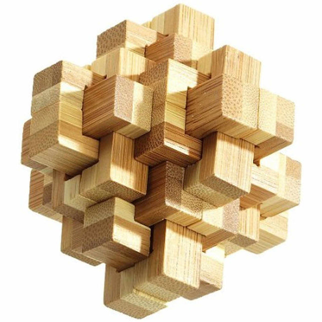 Dit is een foto van het spel Vervloekte Knoop Puzzel, Bamboe te koop bij Speldorado Spellenwinkel Delft