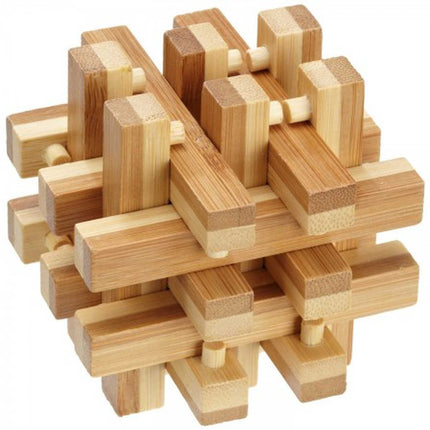 Dit is een foto van het spel Lock Up Puzzel, Bamboe te koop bij Speldorado Spellenwinkel Delft