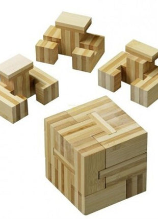 Slide-Cube Puzzel, Bamboe hersenbreker  - Philos