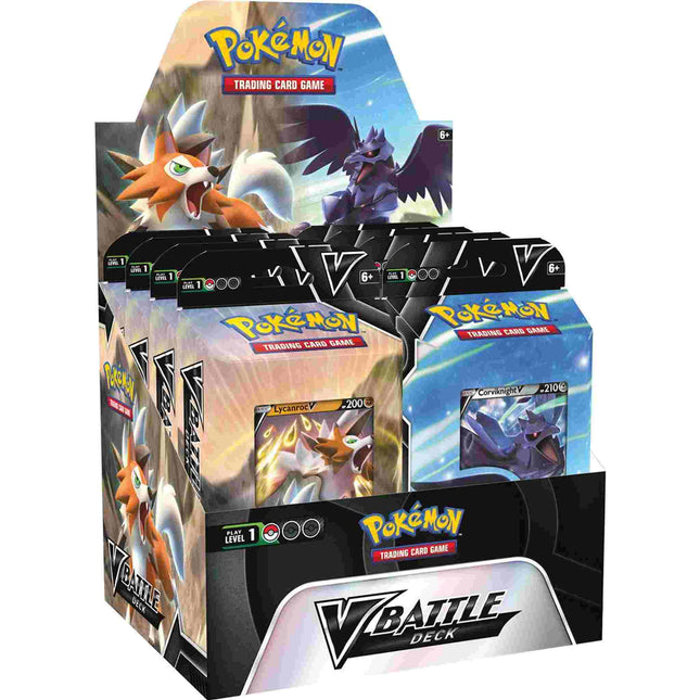 Dit is een foto van het spel Lycanroc V / Corviknig V - V Battle Decks- Pokemon te koop bij Speldorado Spellenwinkel Delft